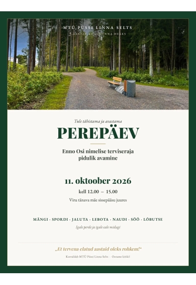 Perepäev ja Püssi terviseraja avamine