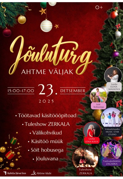 Jõuluturg Ahtme väljakul