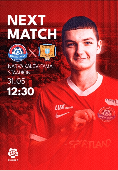 Esiliiga B: JK Narva Trans U21 vs JK Tabasalu
