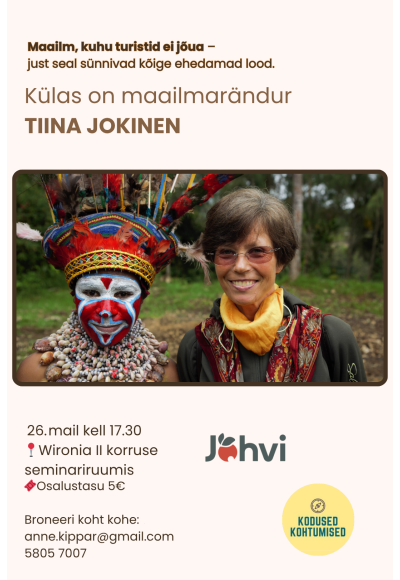 World traveler Tiina Jokinen is visiting