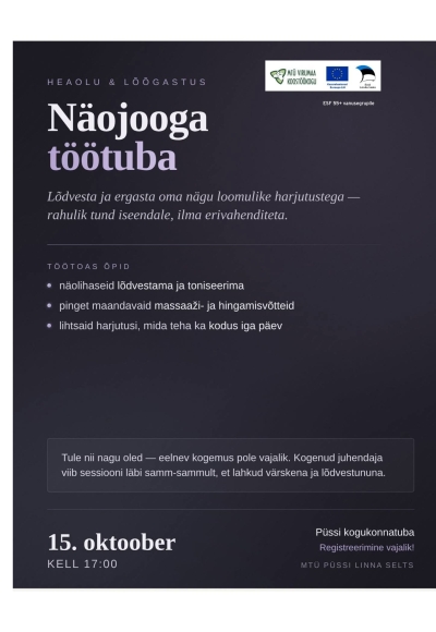 Näojooga töötuba
