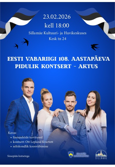 Eesti Vabariigi 108. aastapäeva pidulik kontsert – aktus Sillamäel