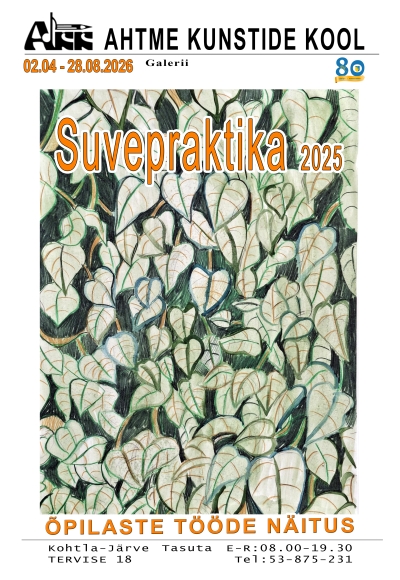 Ahtme Kunstide Kooli õpilaste tööde näitus