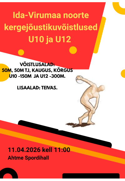 Ida-Virumaa noorte kergejõustiku võistlused U10 ja U12