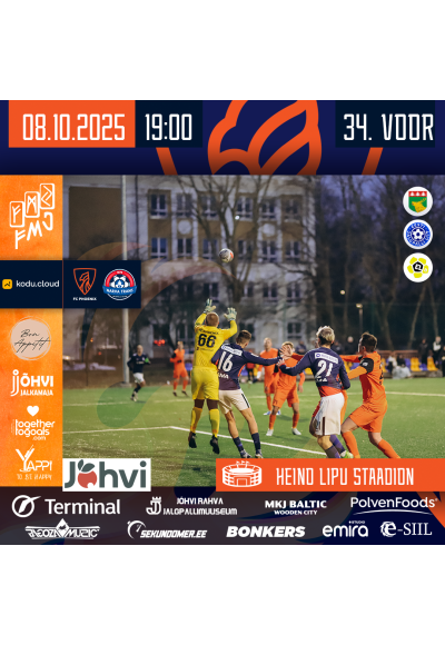 Первенство Эстонии — Первый дивизион  B - Jõhvi FC Phoenix vs JK Narva Trans U21