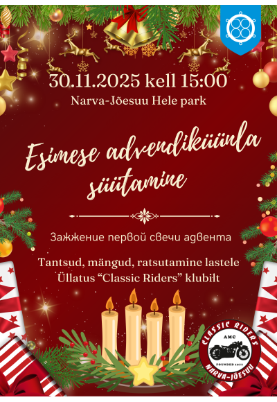 Lighting the first Advent candle