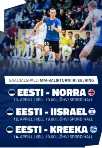 Saalijalgpalli MM-valikturniiri eelring: Eesti - Norra