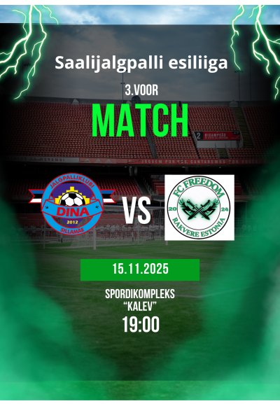 Saalijalgpalli esiliiga 3. voor