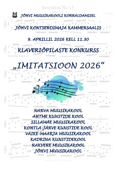 Piano Competition “Imitatsioon 2026”