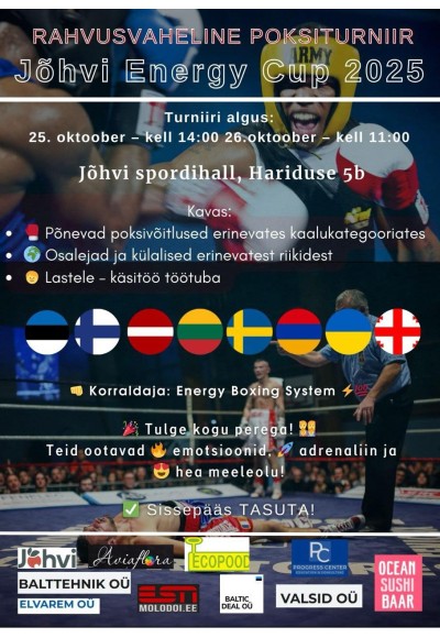 Первый турнир по боксу Jõhvi Boxing Energy System!