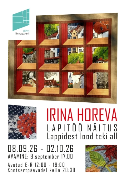 Irina Horeva lapitehnikas tööde näitust „Lappidest lood teki all“
