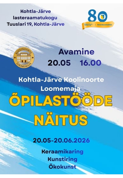 Keraamikanäituse avamine. Kohtla-Järve Koolinoorte Loomemaja