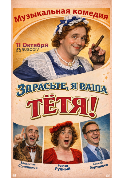 Музыкальная комедия «Тётушка Чарли, или Здрасьте, я Ваша тётя!»
