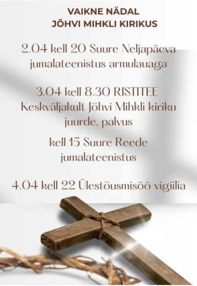 Тихая неделя в церкви Йыхви Михкла