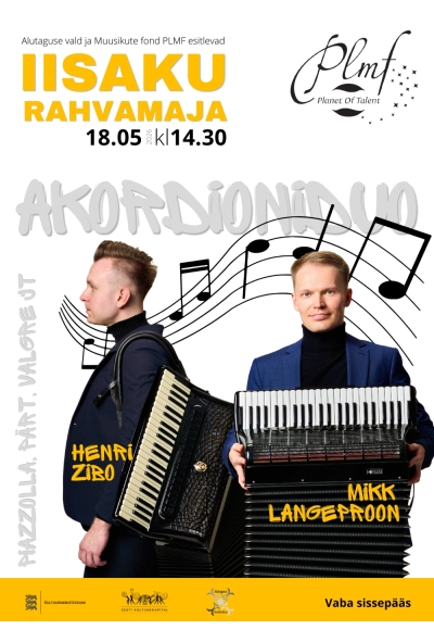 Akordioniduo Henri Zibo ja Mikk Langeproon