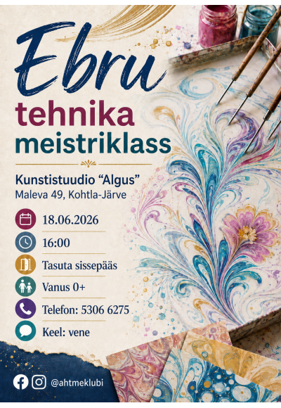 Ebru tehnika meistriklass