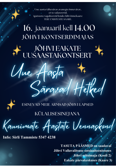 Jõhvi eakate uusaastakontsert