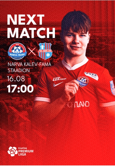 A. Le Coq Premium liiga: JK Narva Trans vs Paide Linnameeskond