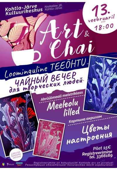 Loominguline teeõhtu „Art & Chai“.
