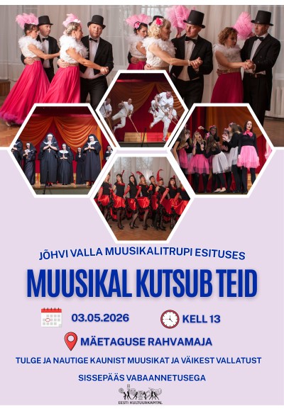 "Muusikal kutsub teid" Mäetaguse rahvamajas