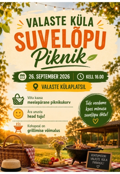 Valaste küla suvelõpu piknik