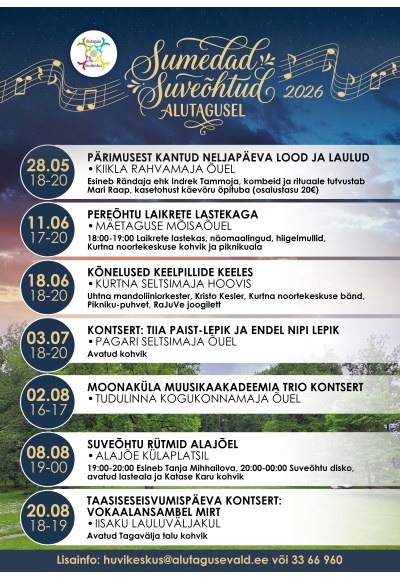 Sumedad suveõhtud Alutagusel