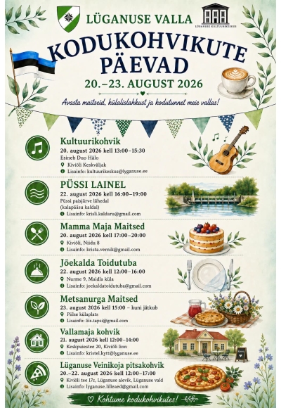 Lüganuse valla kodukohvikute päevad