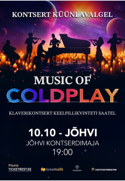 Kontsert küünlavalgel: Coldplay muusika – klaveriõhtu keelpillikvintetiga