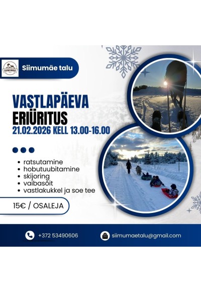 Siimumäe talu vastlapäev