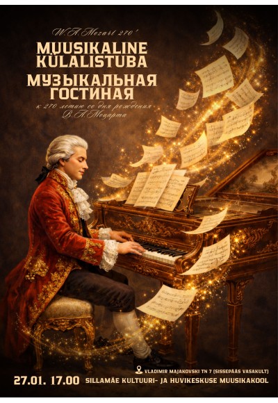 Muusikaline külalistuba „W. A. Mozart 270“.