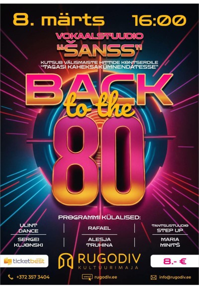 Kontsert Back to the 80’s