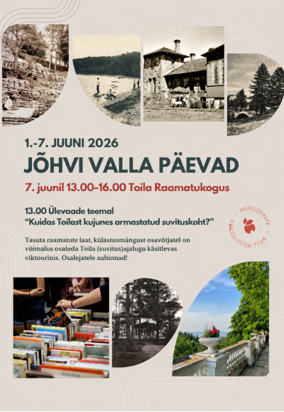 Jõhvi valla päevad 2026 • 7.06 Toila raamatukogus