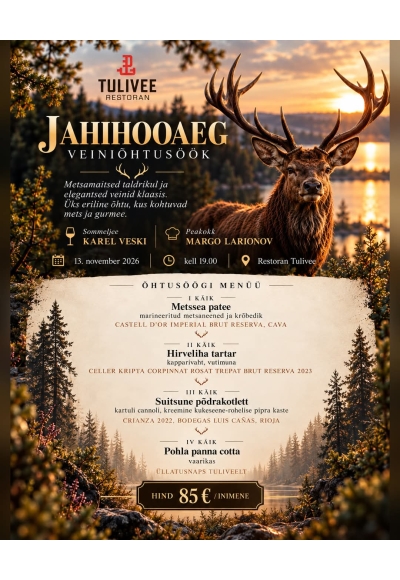 Hunting season, Wine dinner