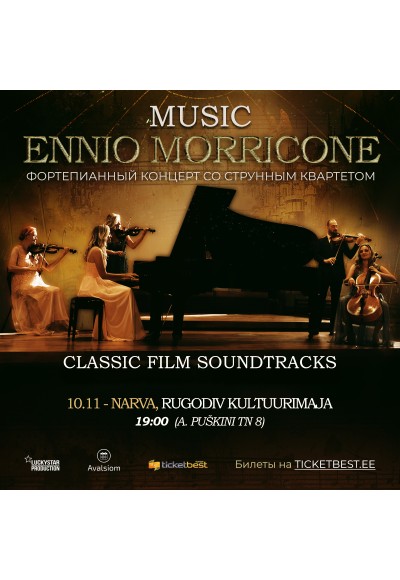 Ennio Morricone muusika klaveri ja keelpillikvarteti saatel