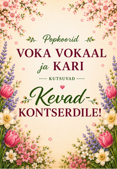 Spring Concert of Marvi Vallaste and Pop Choirs