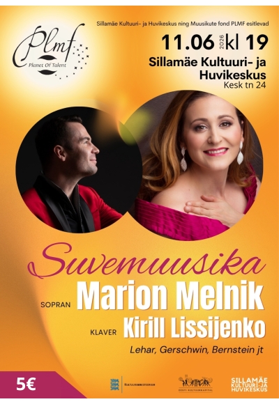 Suvemuusika: sopran Marion Melnik ja pianist Kirill Lissijenko
