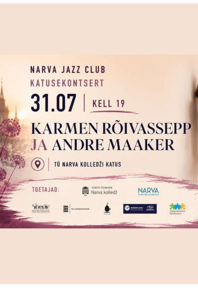 Narva Jazz Club: Katusekontsert - Karmen Rõivassepp & Andre Maaker