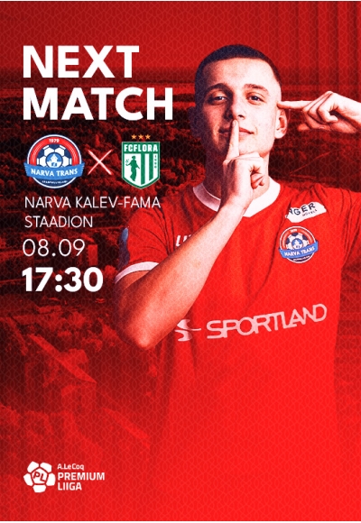 A. Le Coq Premium liiga: JK Narva Trans vs Tallinna FC Flora