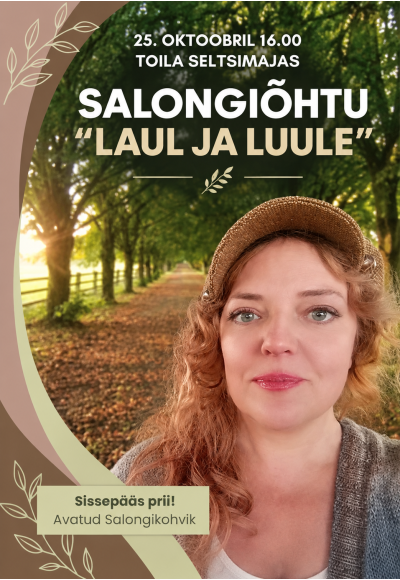Hedvig Hanson salongiõhtu "Laul ja luule"