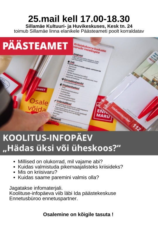 Koolitus-infopäev päästeameti poolt