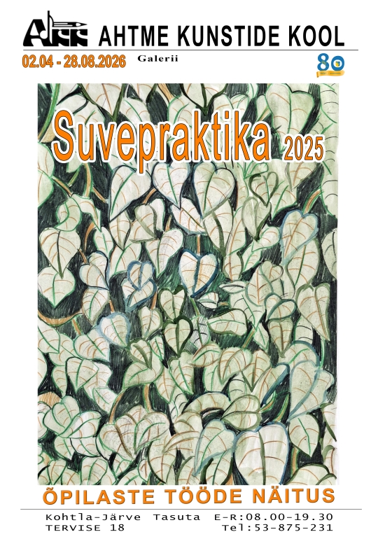 Ahtme Kunstide Kooli õpilaste tööde näitus