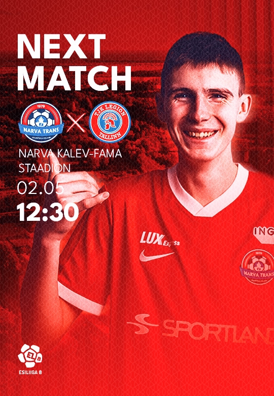 Esiliiga B: JK Narva Trans U21 vs Tallinna JK Legion