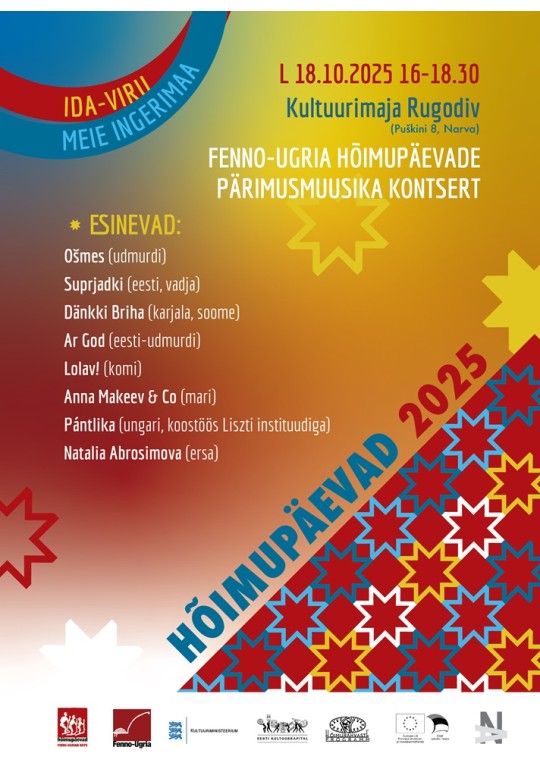 Finno-Ugric Days 2025 in Narva: free folk music concert