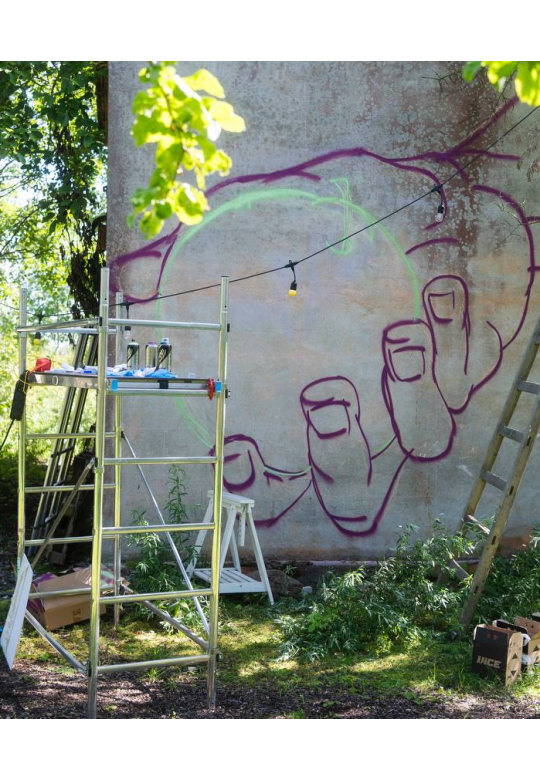 Apple Print Workshop at Kulgu with Lena Levtshenkova