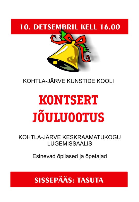 Concert of the Kohtla-Järve School of the Arts "Concert Waiting for Christmas"