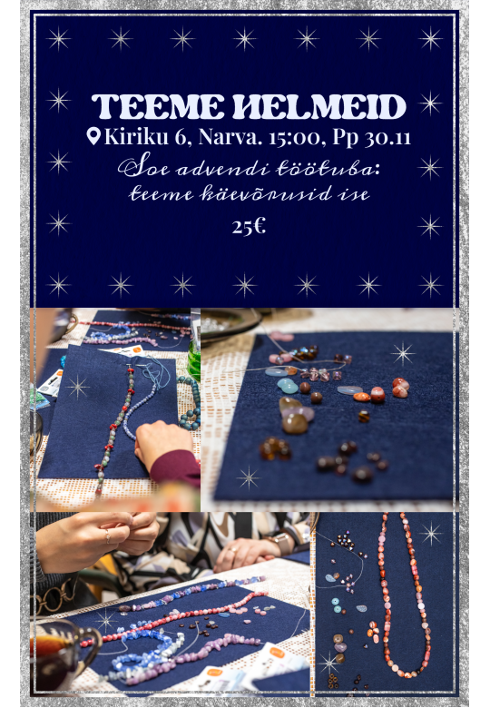 Teeme Helmeid. Soe advendi töötuba: teeme käevõrusid ise