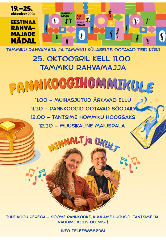 Pannkoogihommik Tammiku Rahvamajas