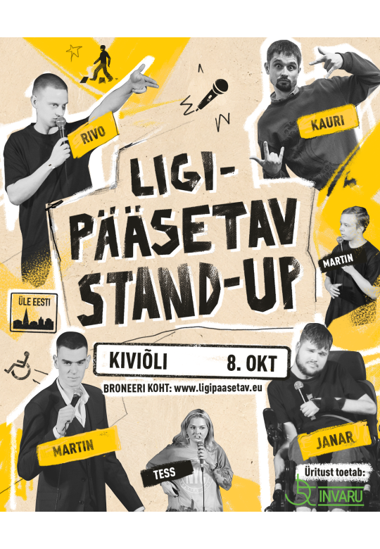 Kiviõli TASUTA komöödia õhtu: "Liigipääsetav stand-up"