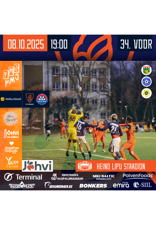 Первенство Эстонии — Первый дивизион  B - Jõhvi FC Phoenix vs JK Narva Trans U21