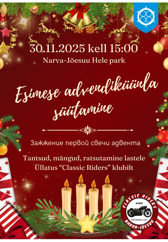 Lighting the first Advent candle